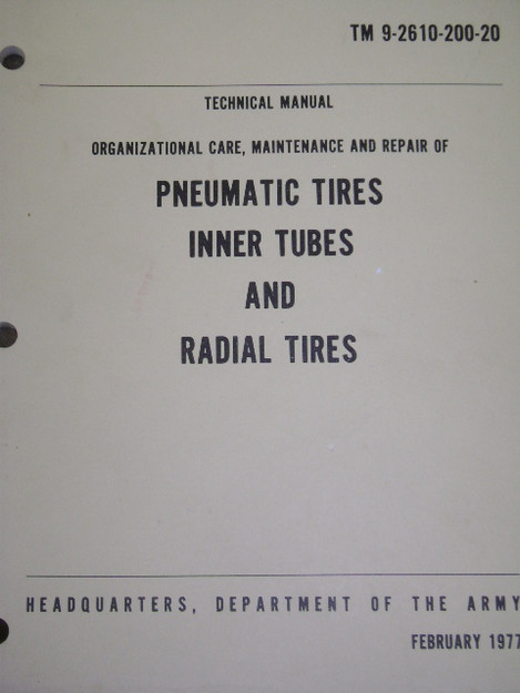 Pneumatic Tires, Inner Tubes, and Radial Tires Technical Manual