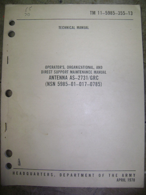 Antenna (AS-2731/GRC) Technical Manual
