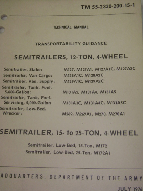 Semitrailers Transportability Guidance Manual