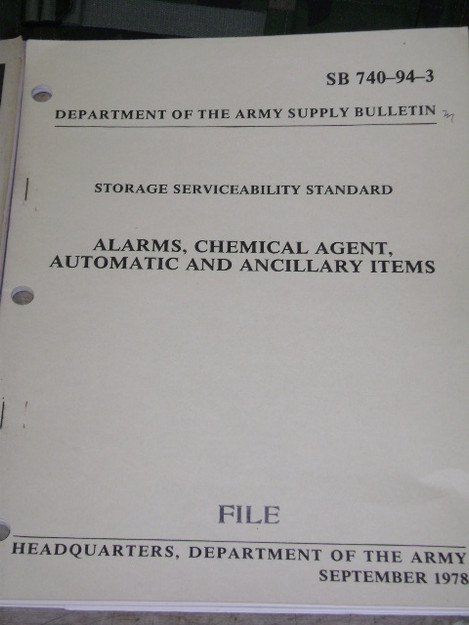 Storage Serviceability Standard Alarm for Chemical Agents