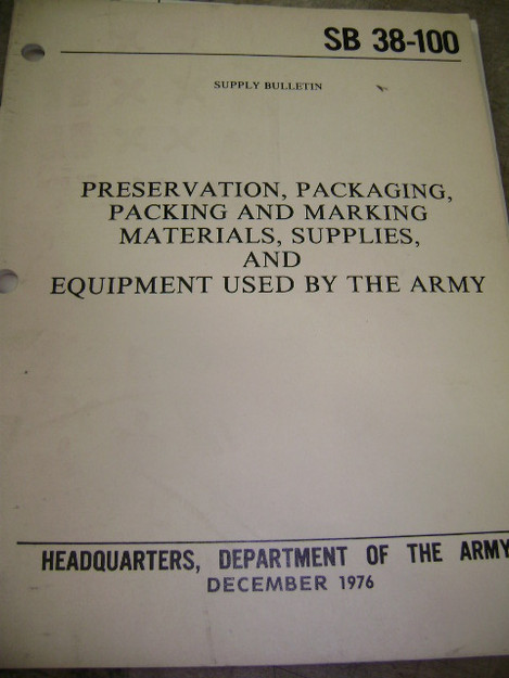 Preservation, Packaging, Packing things used by Army Bulletin