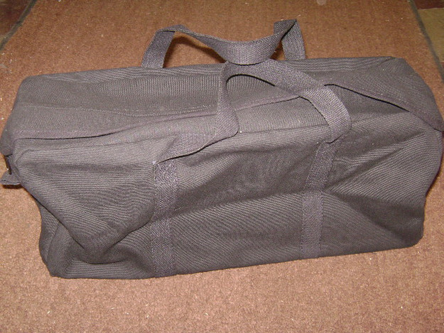 Black Tanker Style Tool Bag