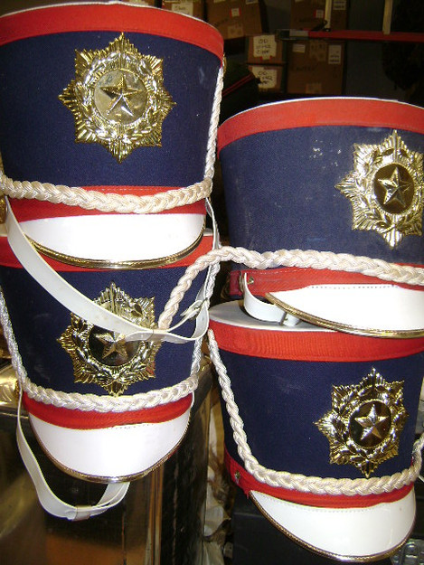 Marching Band Hats (red/white/blue)