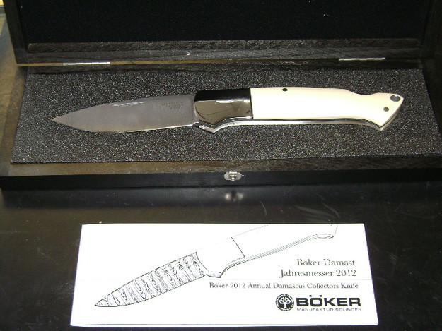 Boker 2012 Annual Damascus Collectors Knife