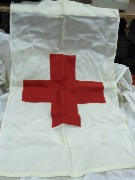U.S. Military Red Cross Identification Flag (Vietnam Era)