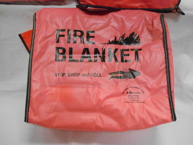 US Military Wool Fire Blanket With Bag