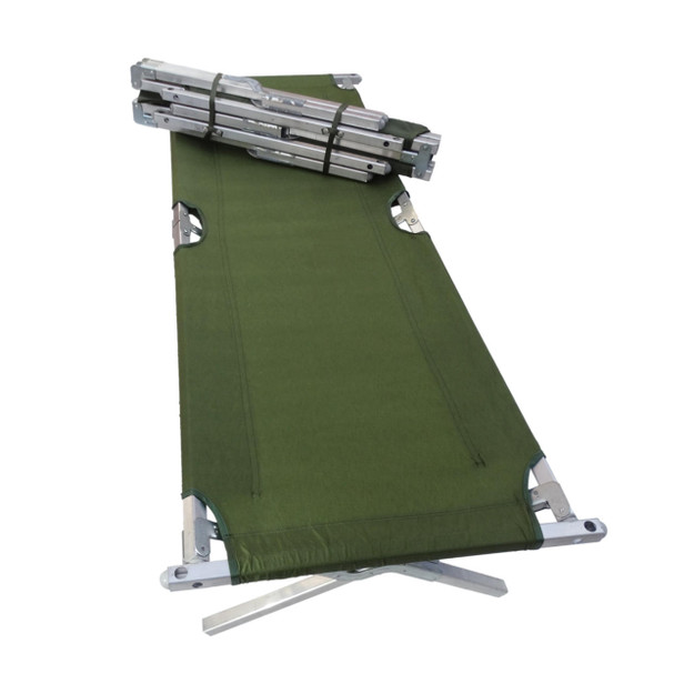 Folding Aluminum Military/Army Cot for Camping