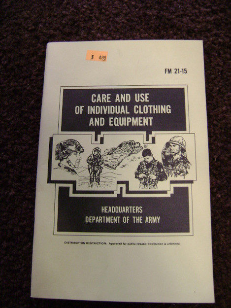 Care and Use of Individual Clothing and Equipment