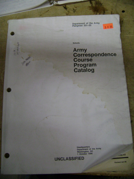 Army Correspondence Course Program Catalog