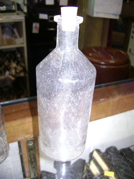 Clear Czech Medical Bottle (5.75″ x 2.125″ dia.)