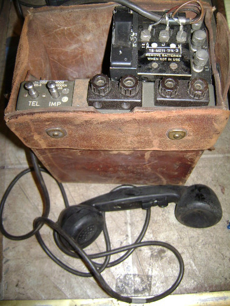 U.S. Military WWII Field Telephone TA-3002
