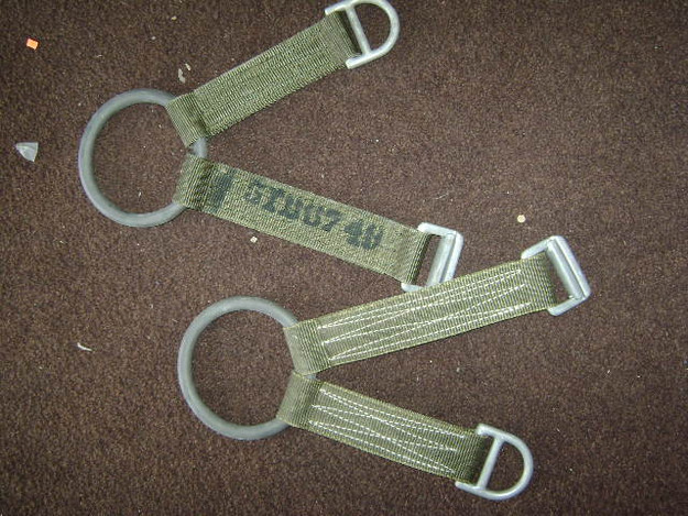 U.S. Military Pole Climbing Ring and Straps