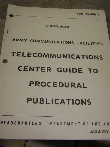 Telecommunications Center Guide to Procedural Publications