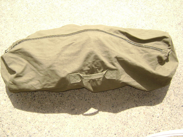 Olive Drab 25" x 42" Zipper Duffle Bag