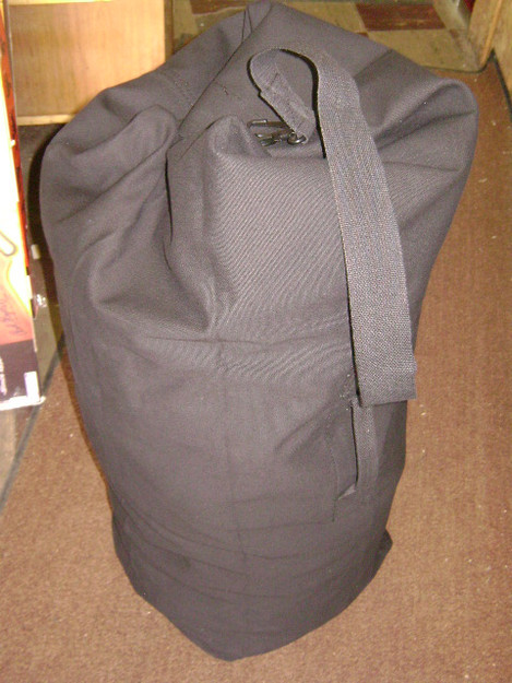 Black 25" x 42" Topload Duffle Bag