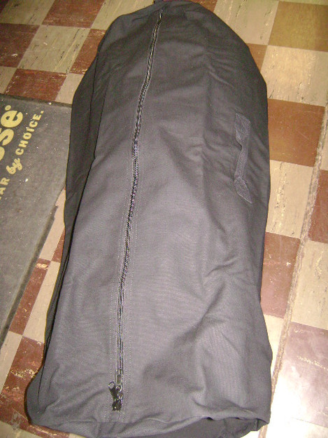 Black 30" x 50" Zipper Duffle Bag