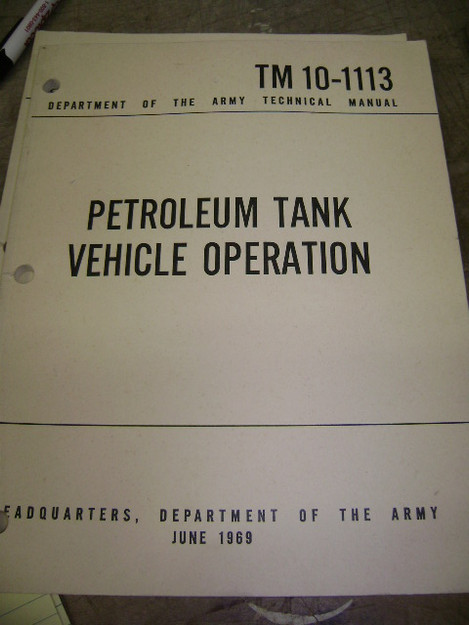 Petroleum Tank Vehicle Operation Manual